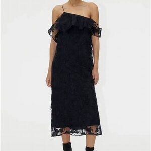 STINE GOYA Tosca One Shoulder Organza Dress